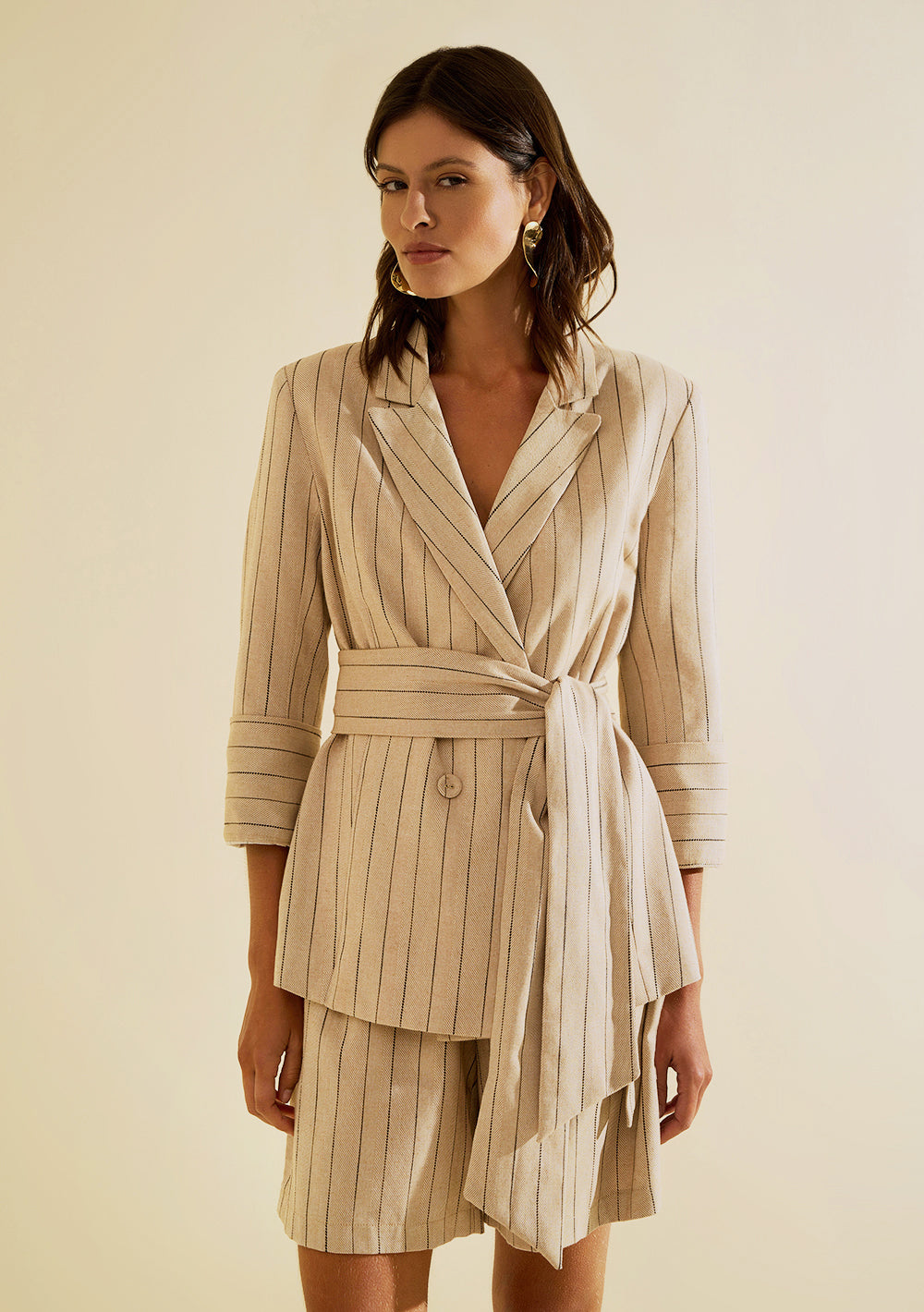 Blazer Suelto Mangas Largas