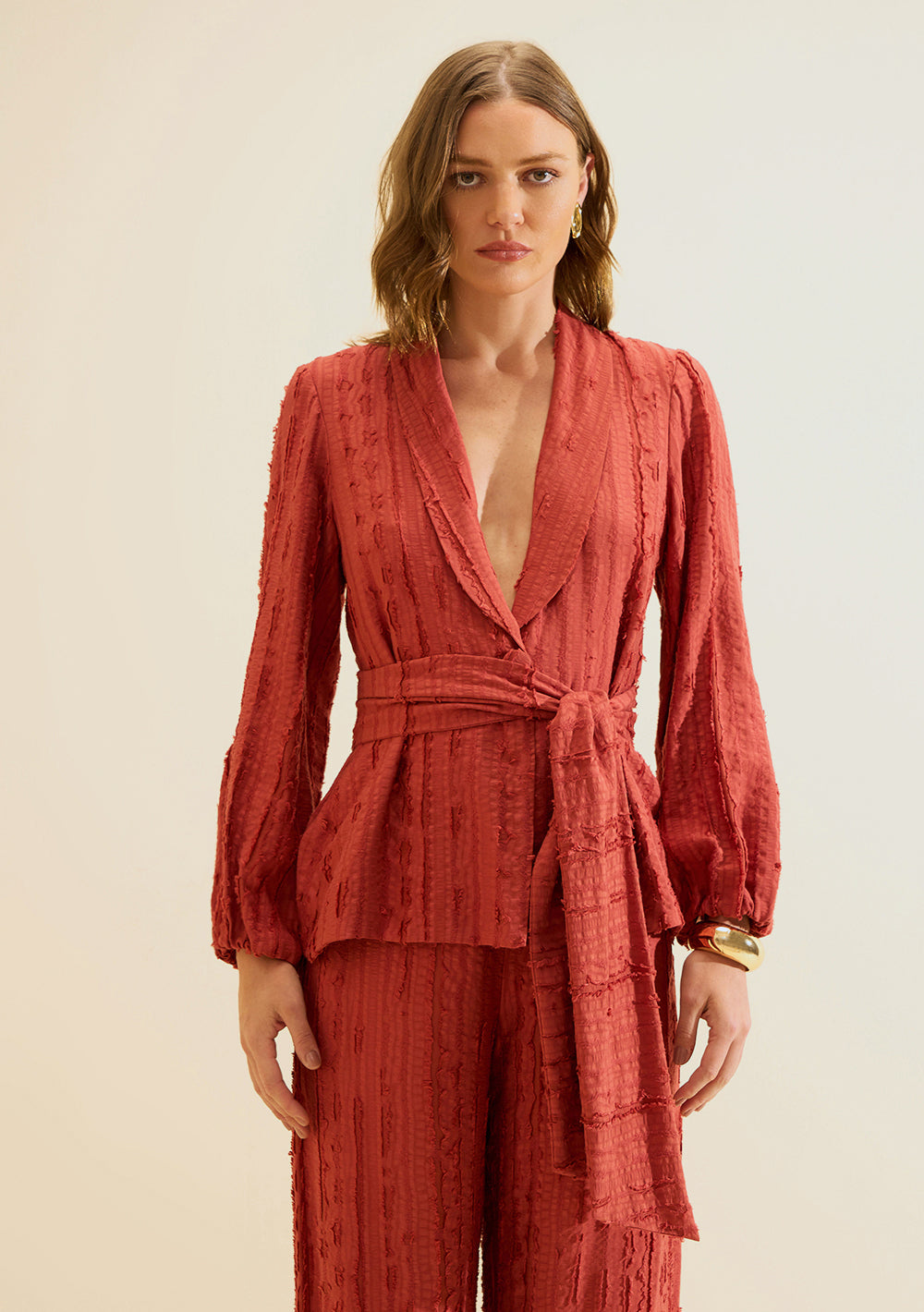 Blazer Suelto Mangas Largas