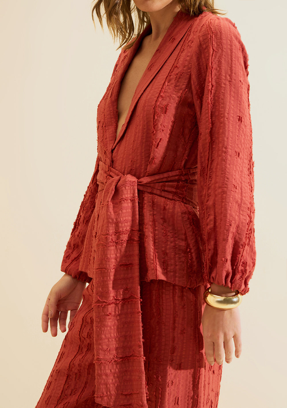 Blazer Suelto Mangas Largas