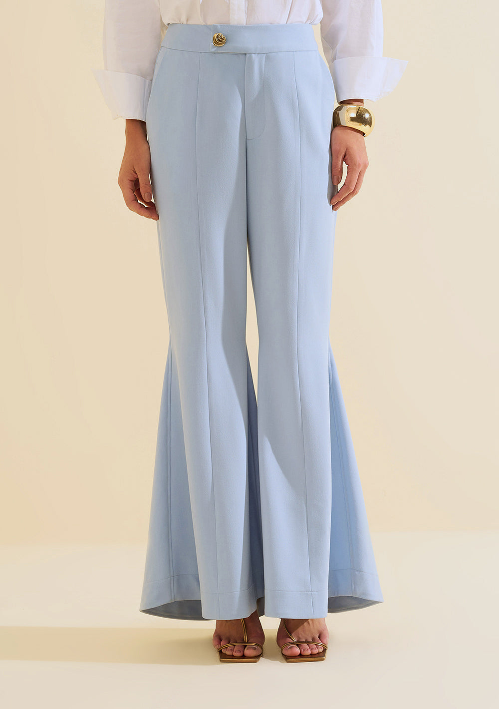 Pantalón Flare Tiro Alto