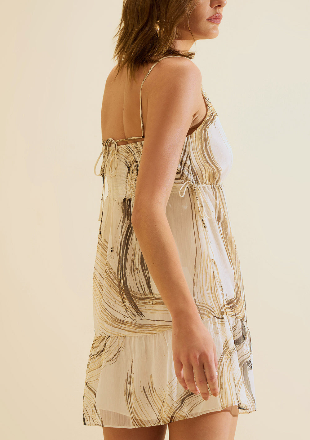 Vestido Corto Suelto Sisa Francesa Sin Mangas