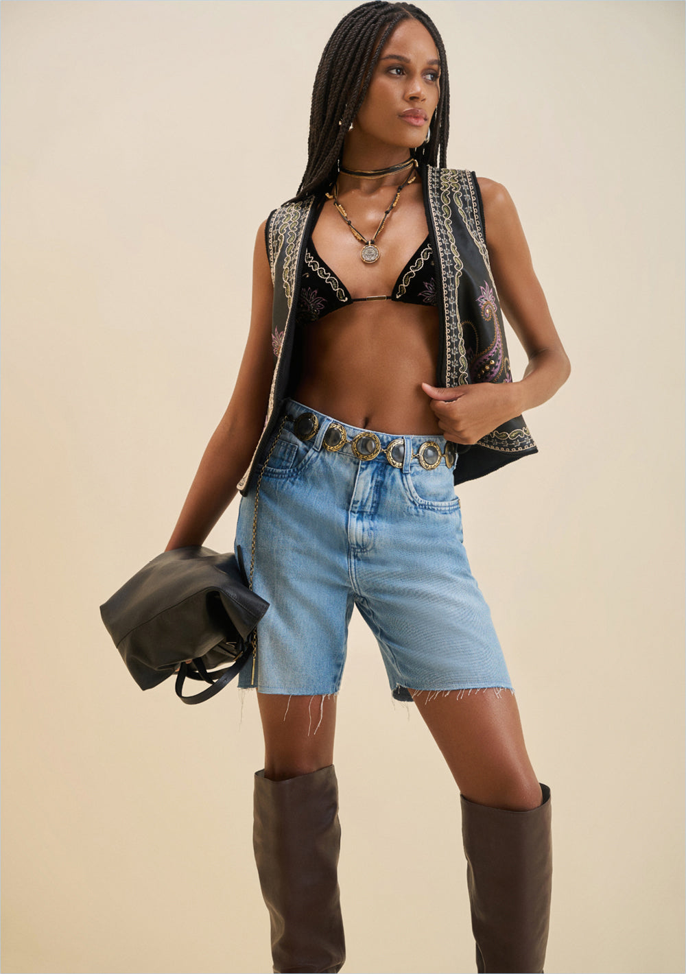 Bermuda Recta Tiro Alto