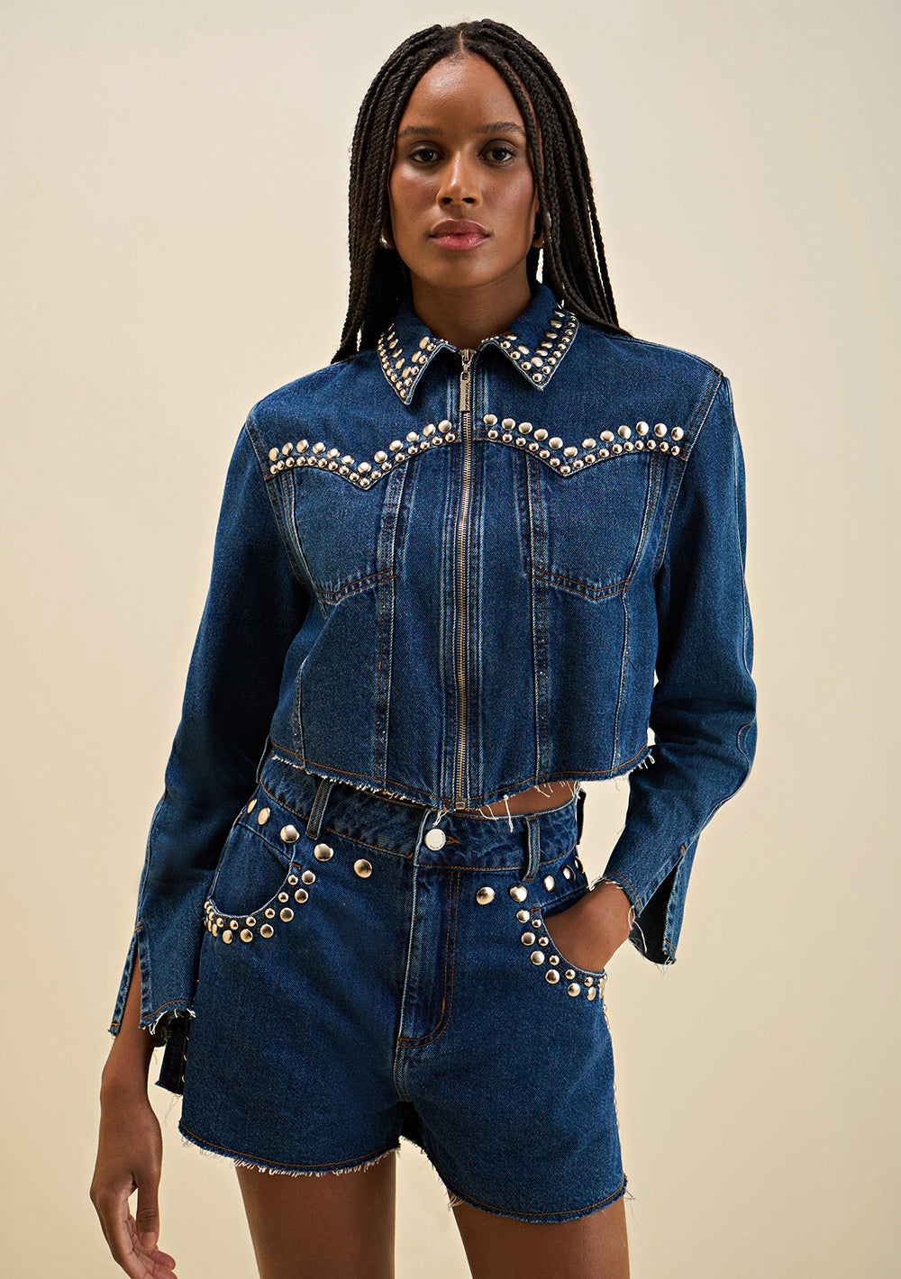 Jaqueta Suelta Mangas Largas