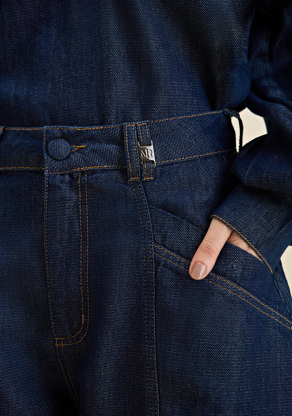 Shorts Jeans Amplio Tiro Alto