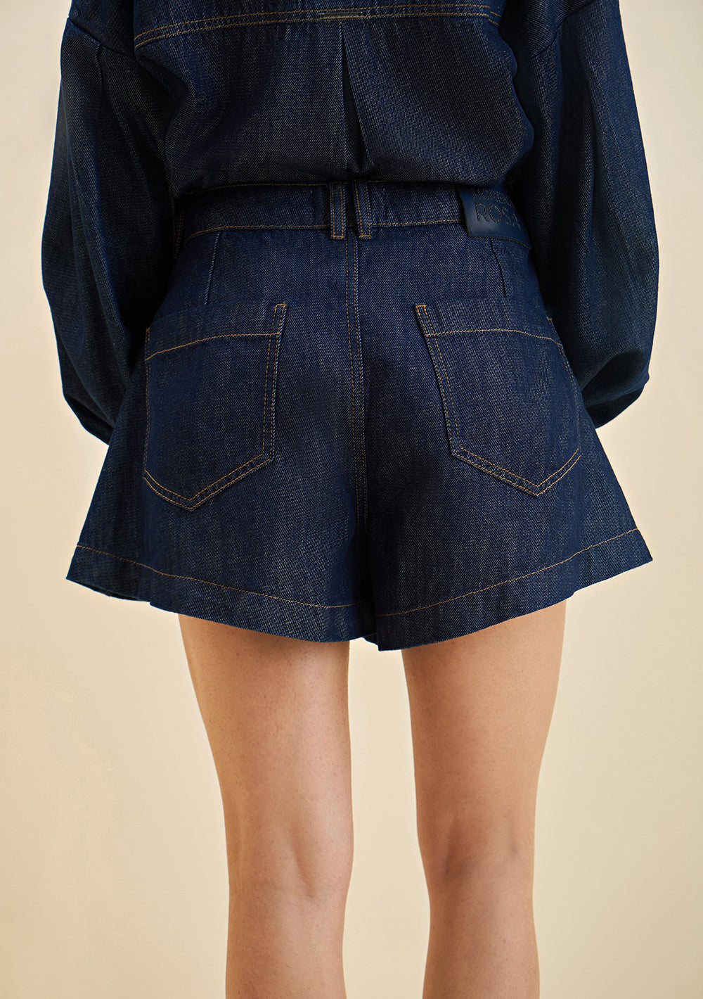 Shorts Jeans Amplio Tiro Alto