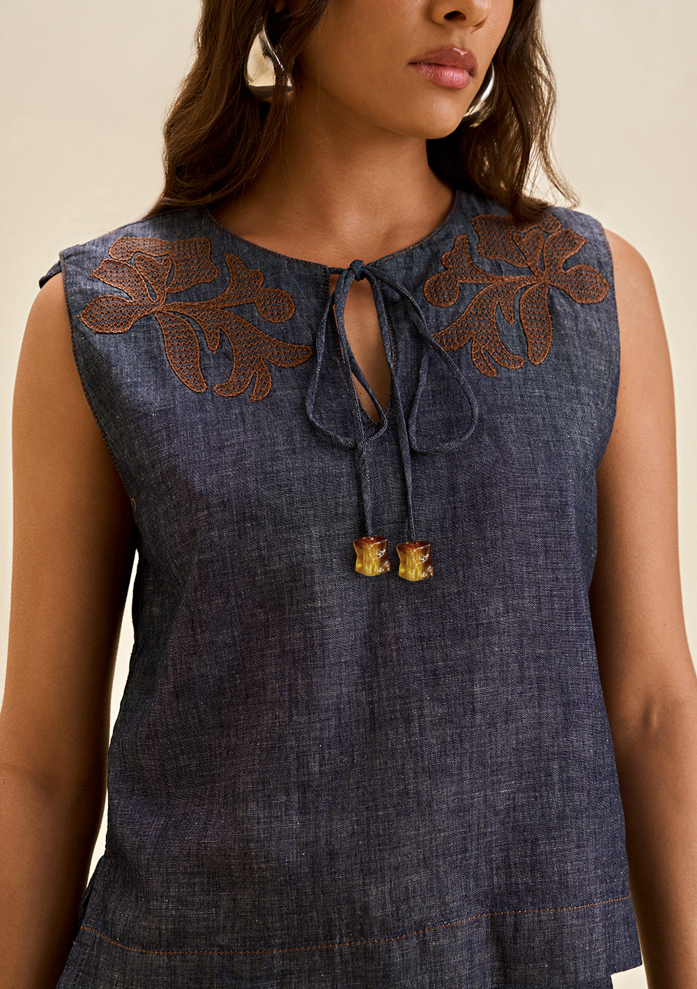 Blusa Suelta Escote Canoa Sin Tirantes