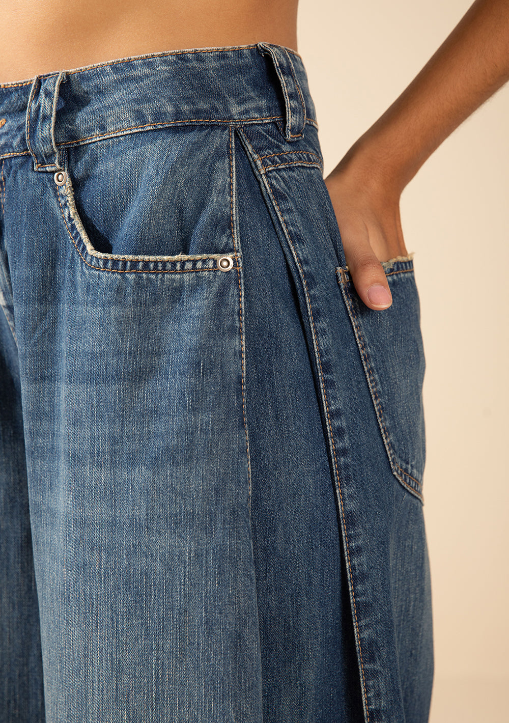 Jeans Pantalona Tiro Alto