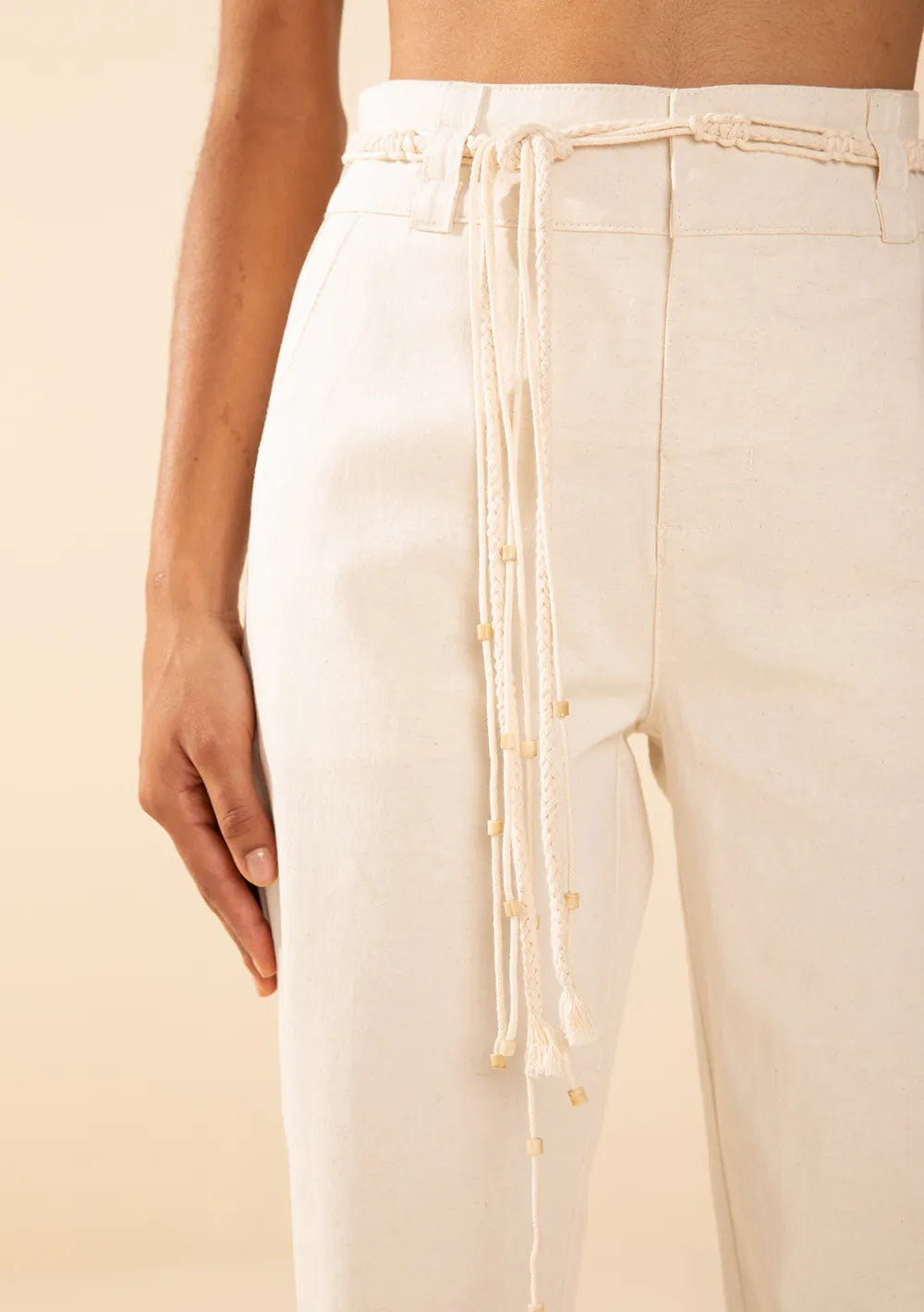 Pantalón Recto Tiro Medio