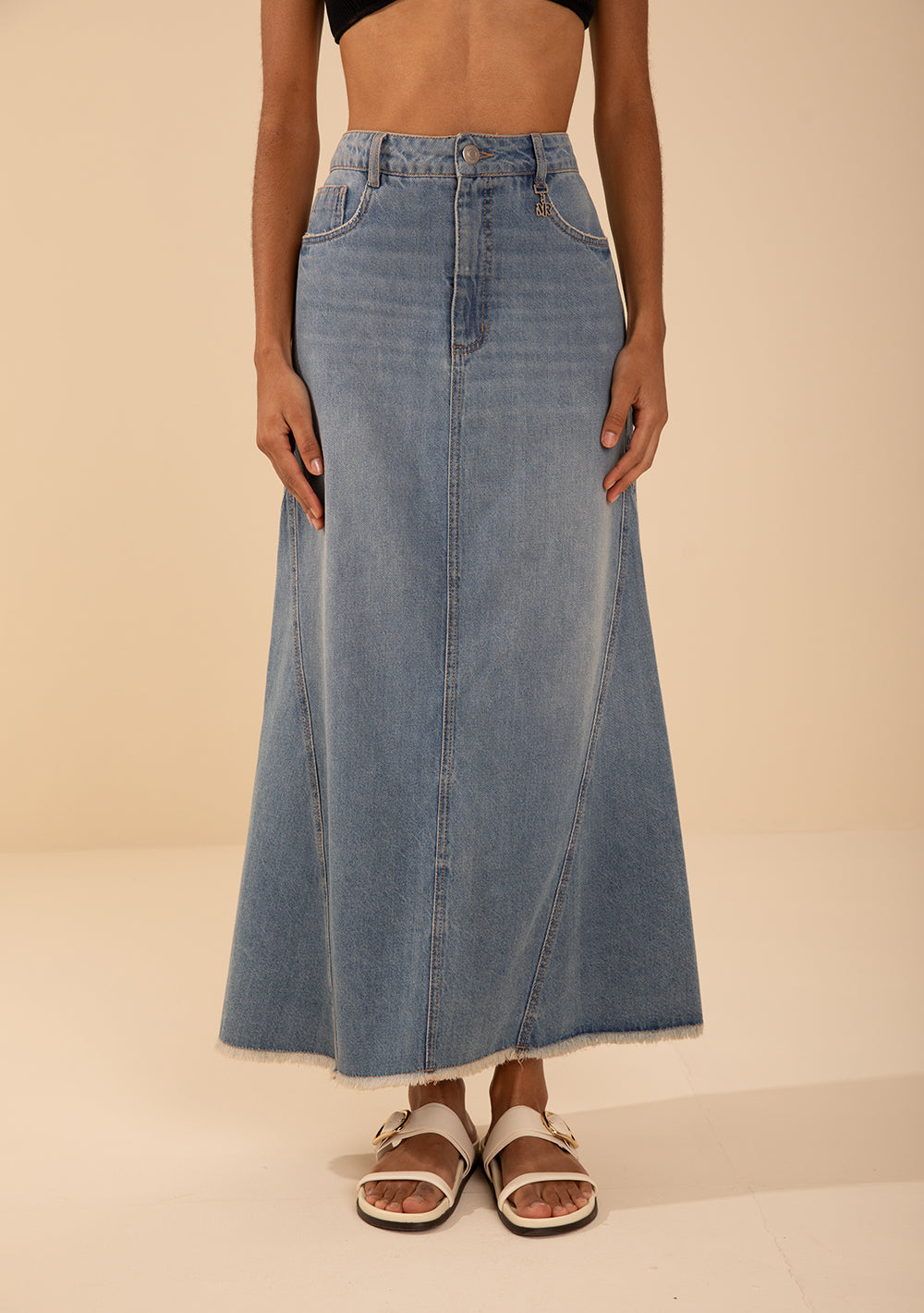 Pollera Evasé Tiro Alto Midi