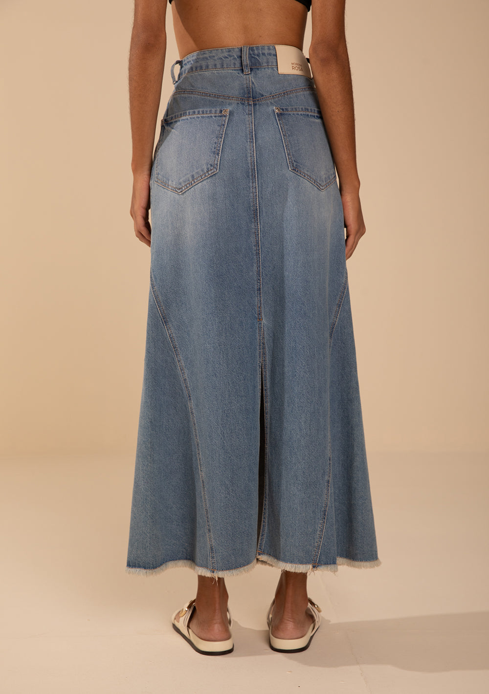 Pollera Evasé Tiro Alto Midi