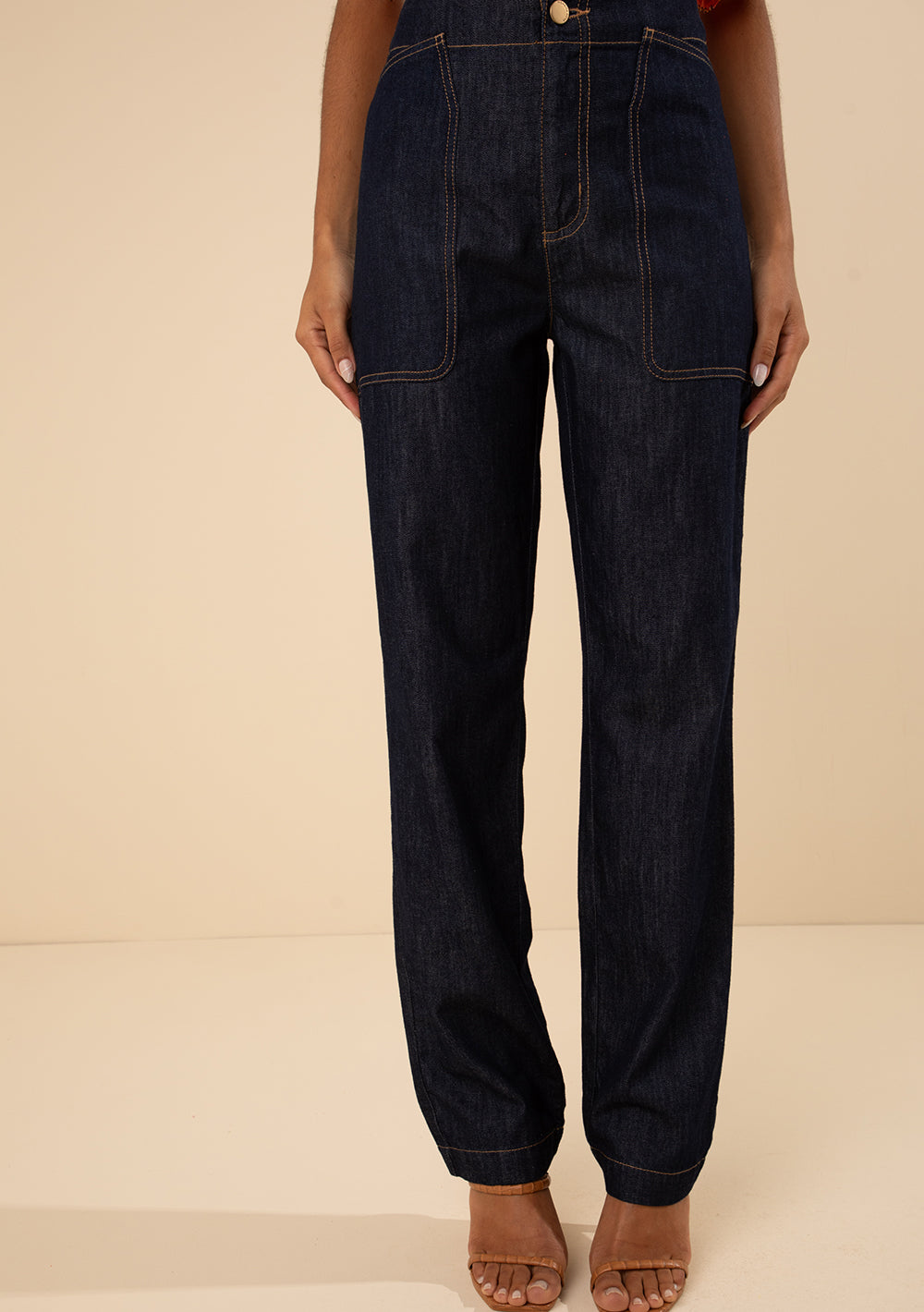 Jeans Recto Tiro Alto