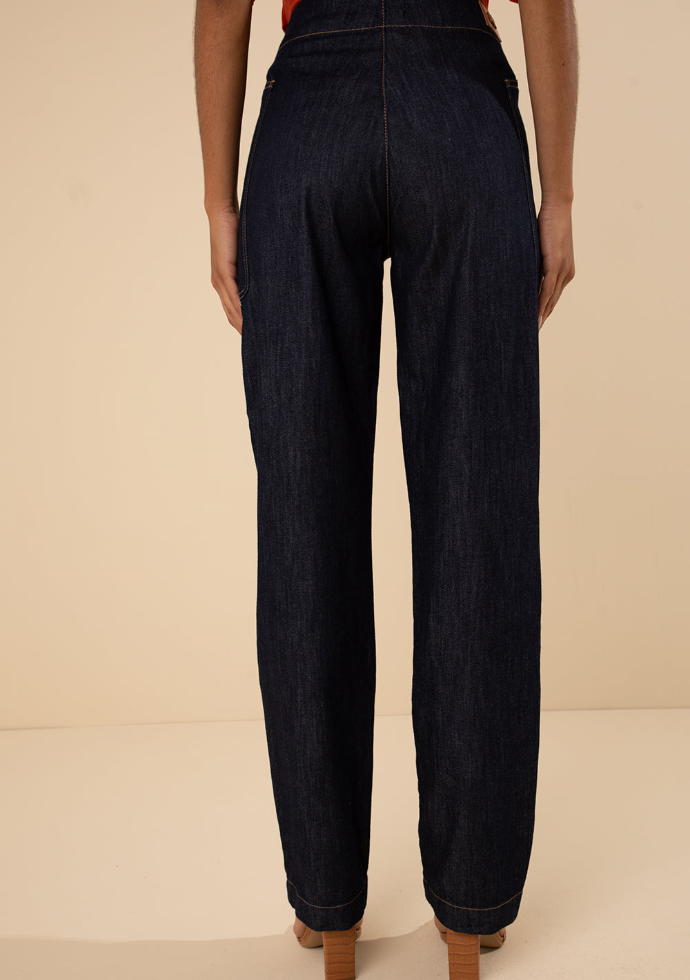 Jeans Recto Tiro Alto