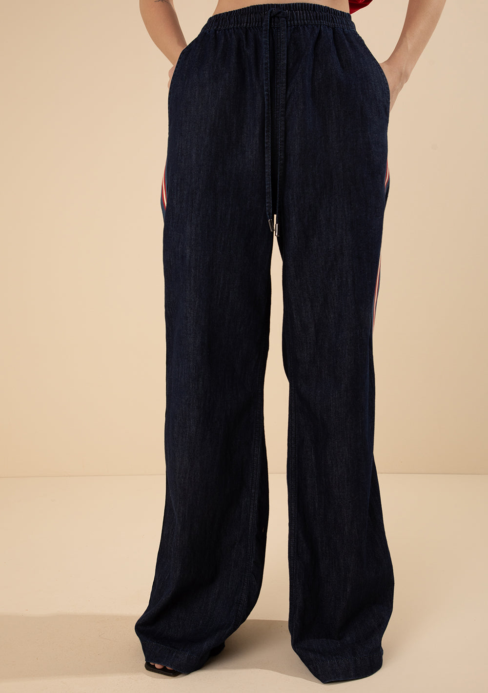 Jeans Palazzo Tiro Alto