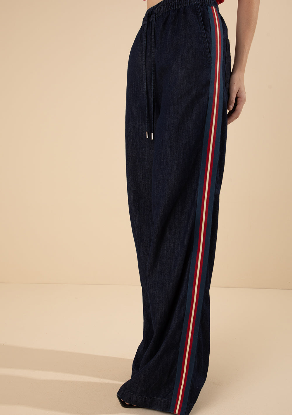 Jeans Palazzo Tiro Alto