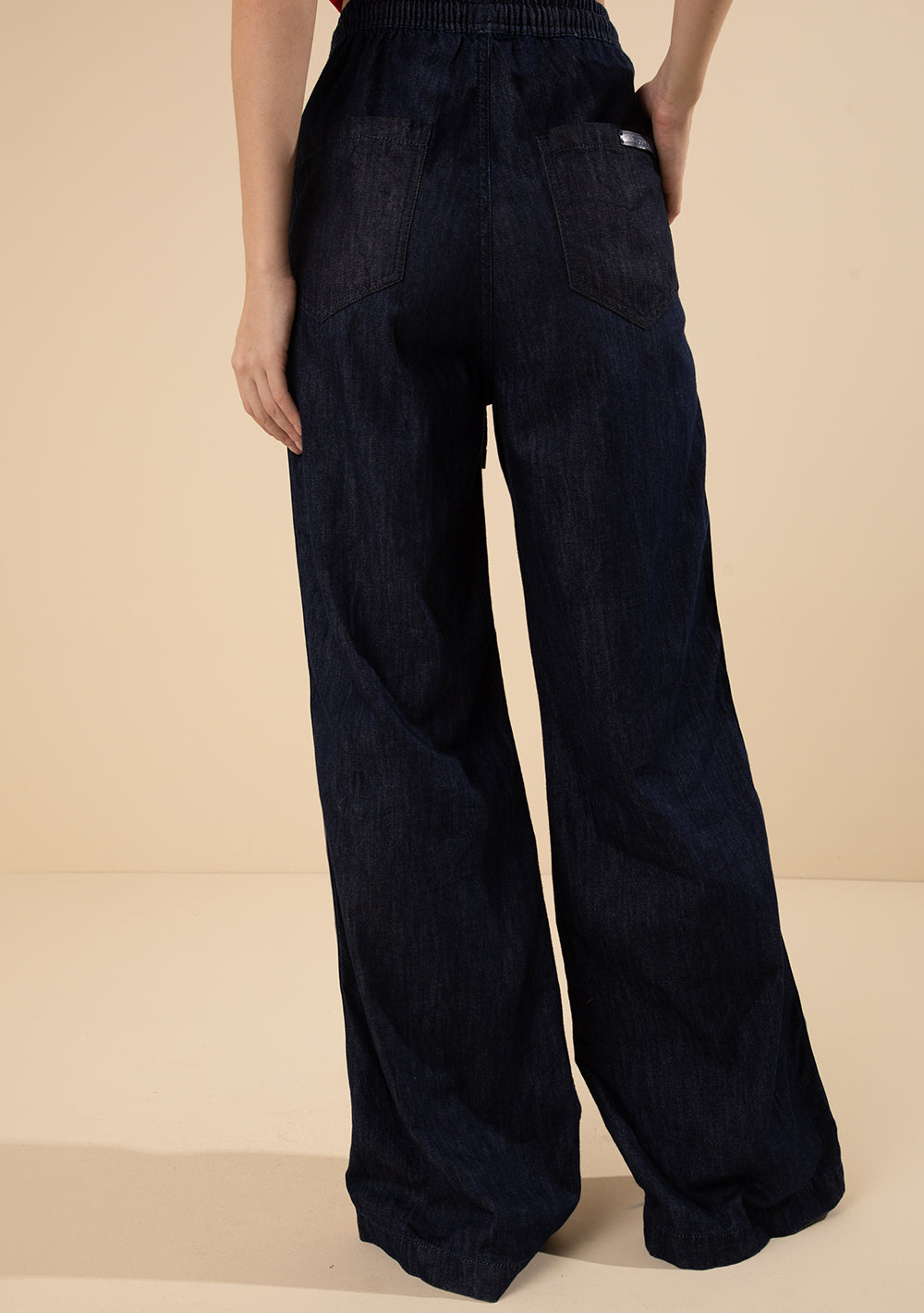 Jeans Palazzo Tiro Alto