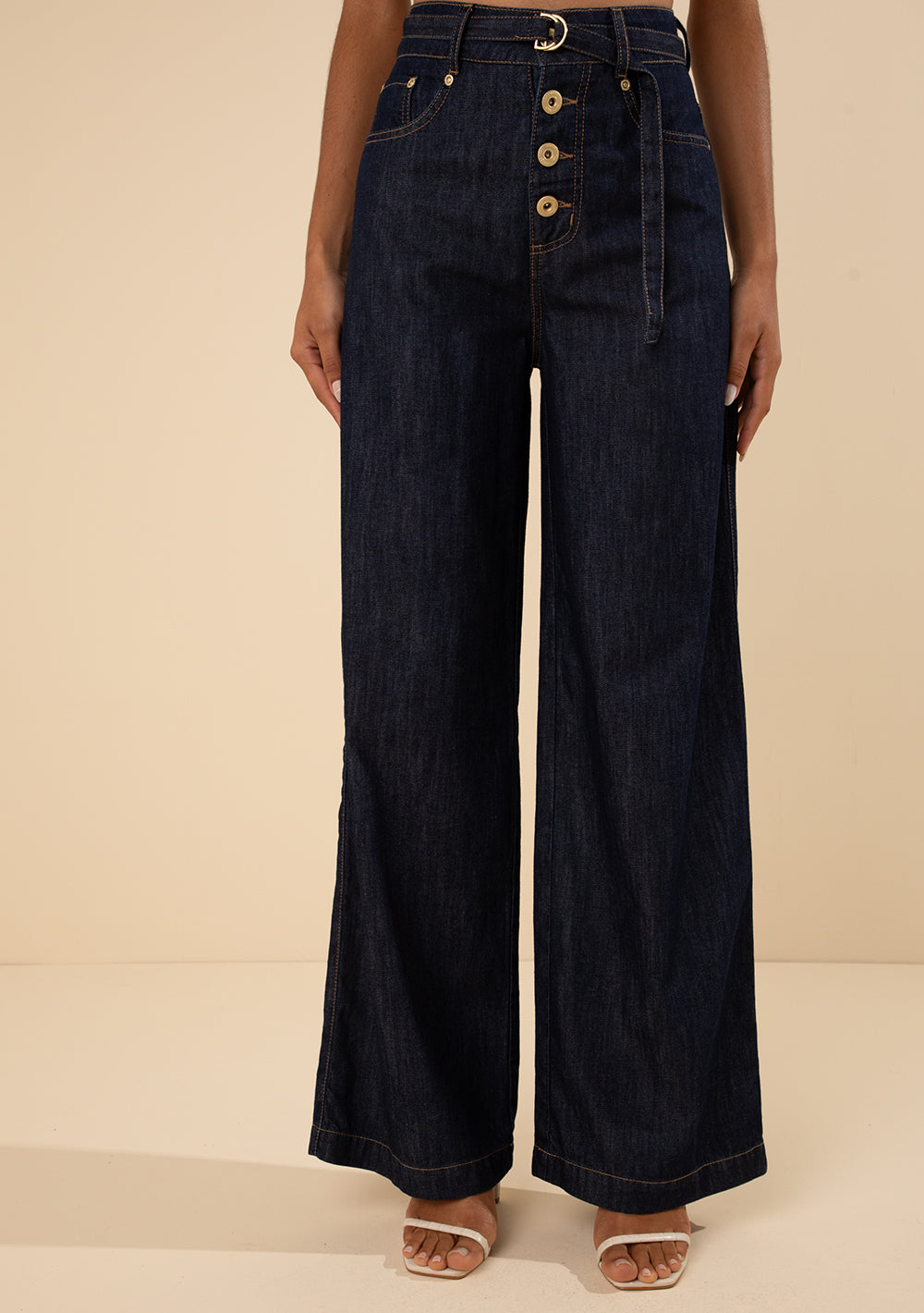 Jeans Palazzo Tiro Medio