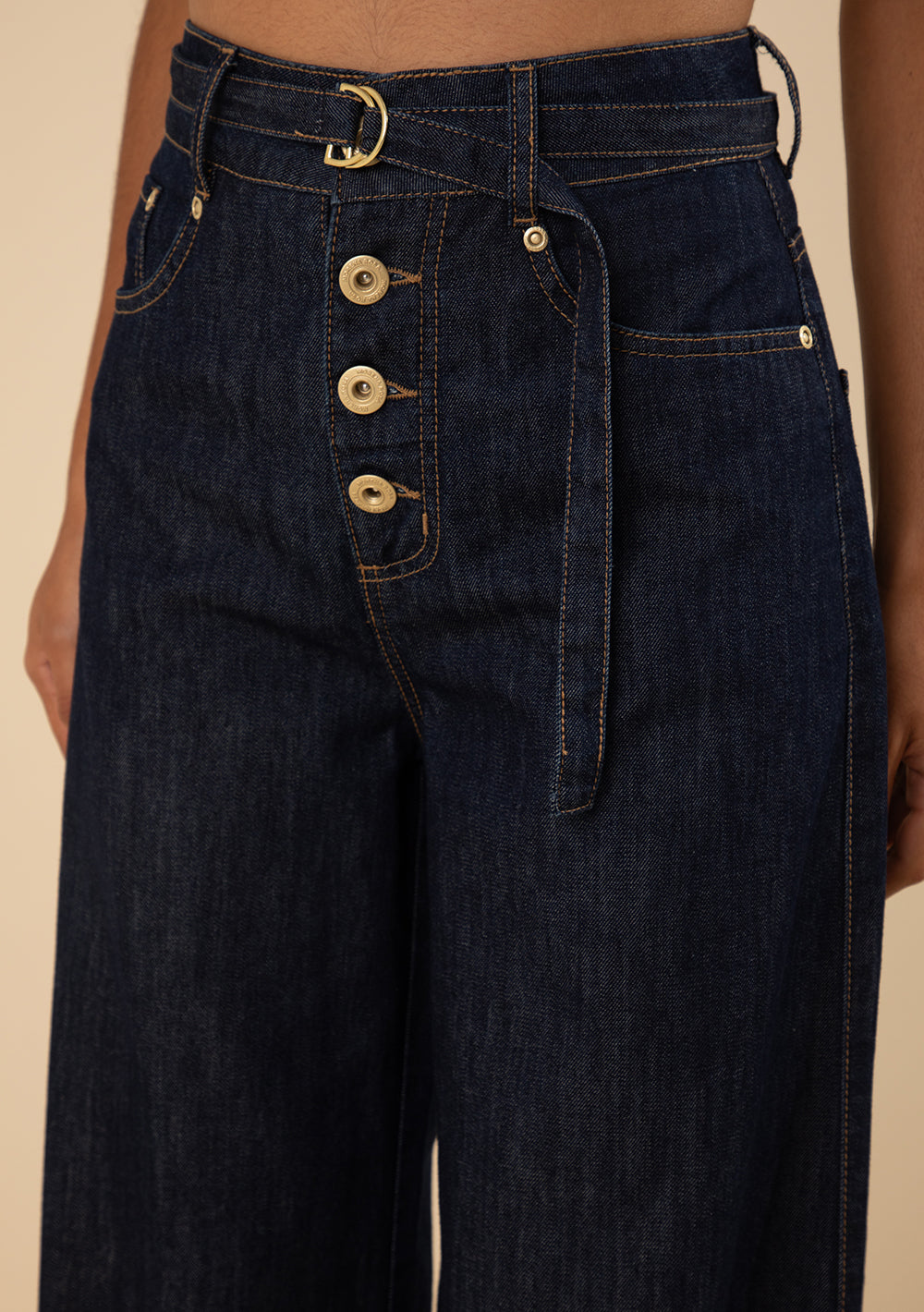 Jeans Palazzo Tiro Medio