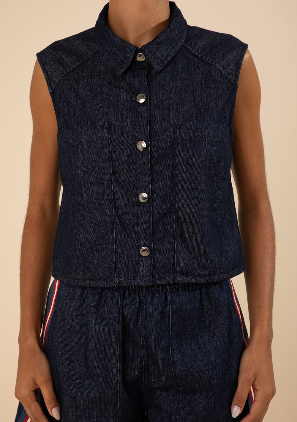 Camisa Suelta Polo Mangas Cortas