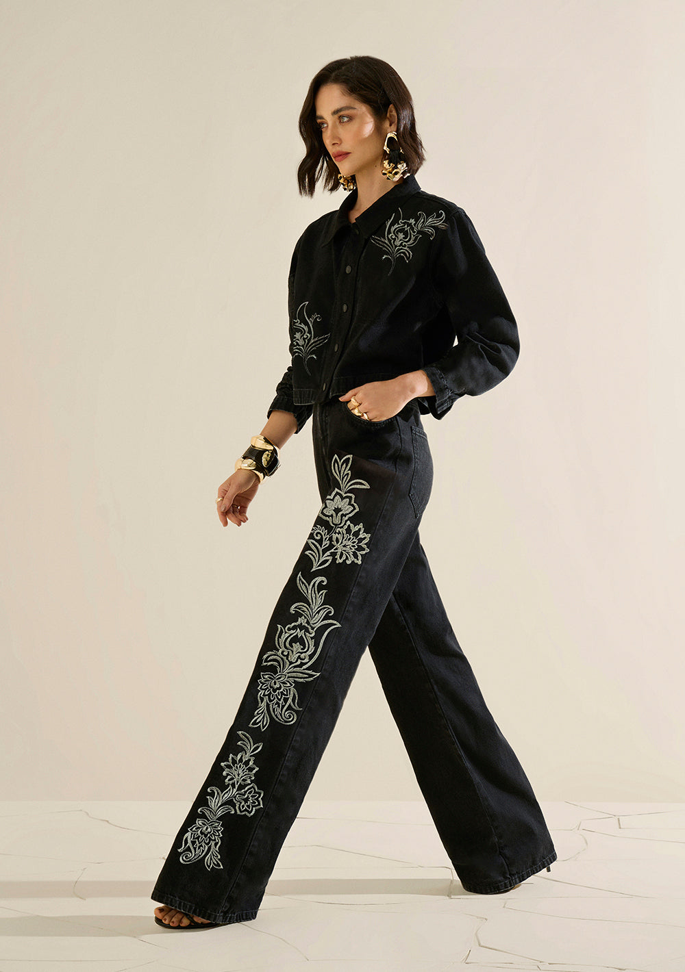 Pantalón Wide Tiro Alto