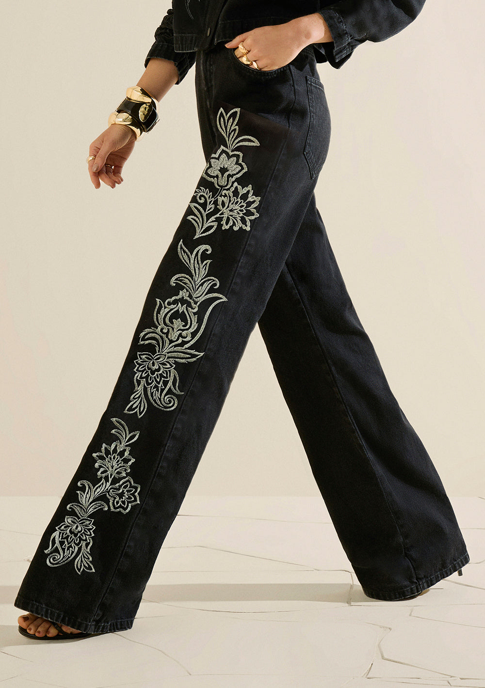 Pantalón Wide Tiro Alto
