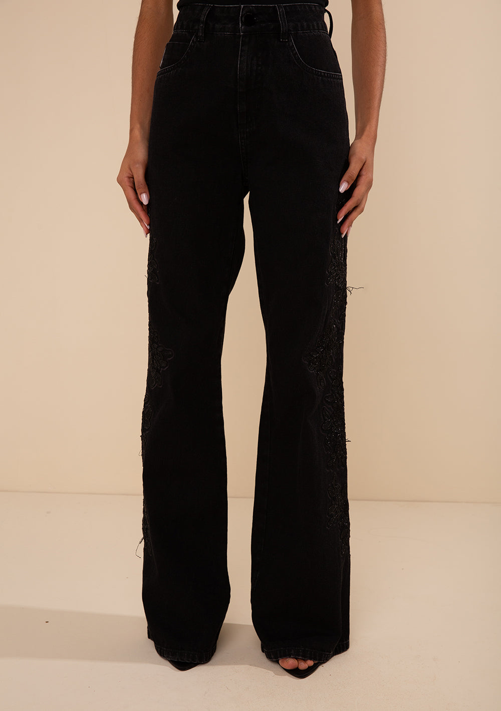 Pantalón Wide Tiro Alto