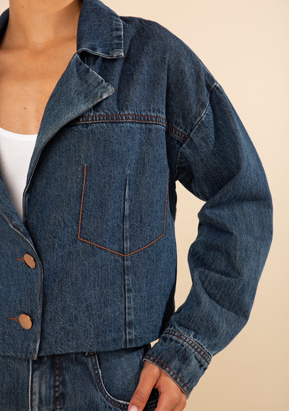 Blazer Suelto Mangas Largas
