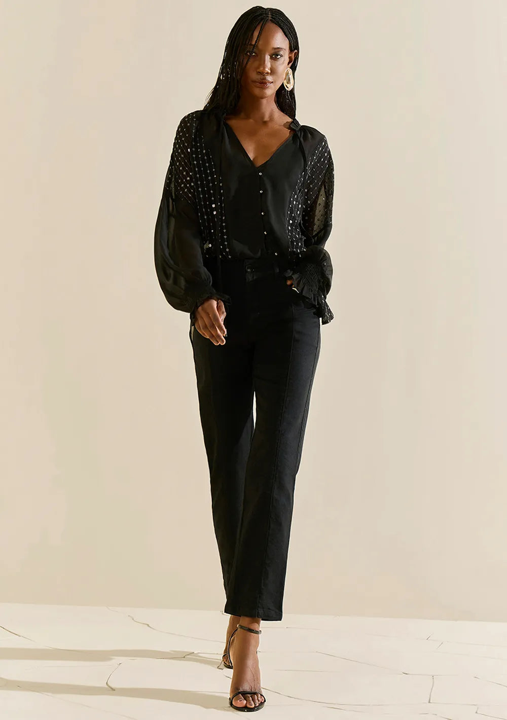 Pantalón Skinny Tiro Medio