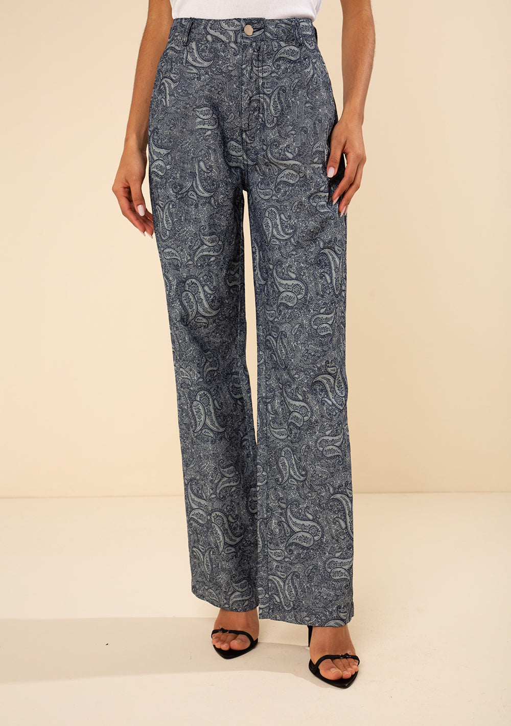 Pantalón Wide Tiro Alto