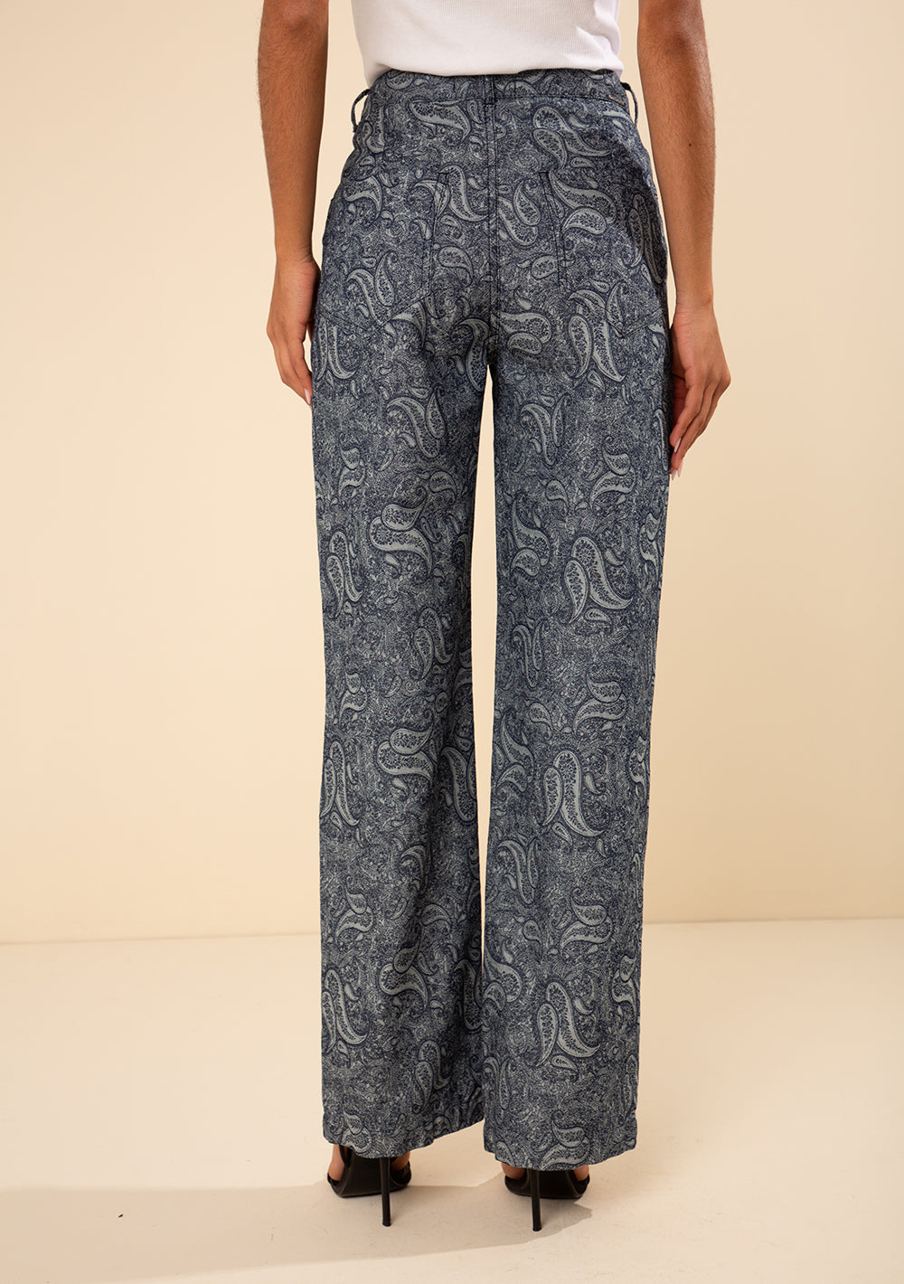 Pantalón Wide Tiro Alto