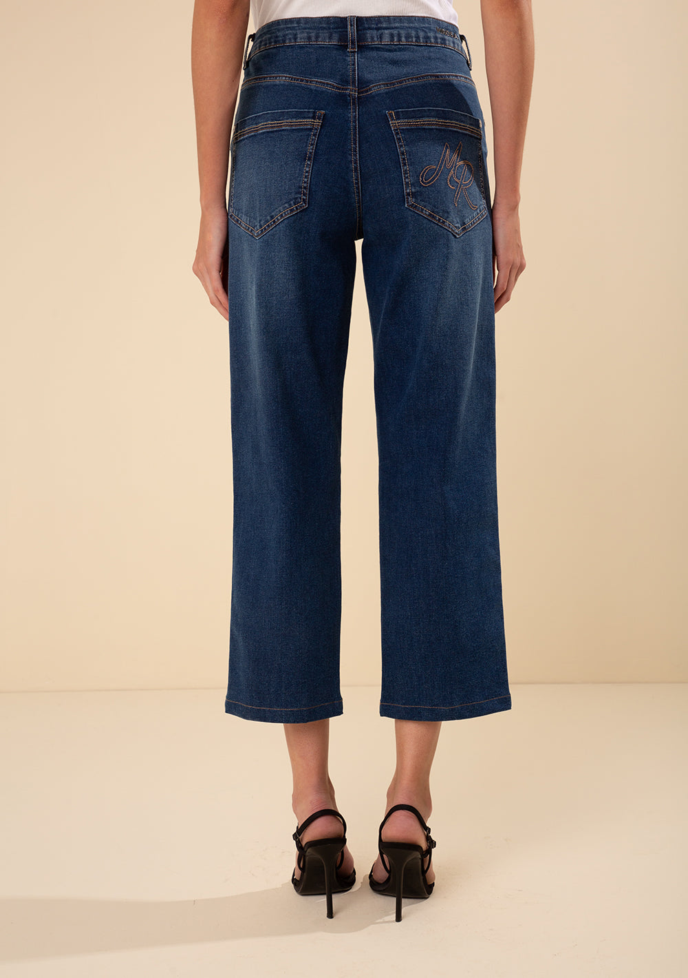 Pantalón Jeans Recto Tiro Medio