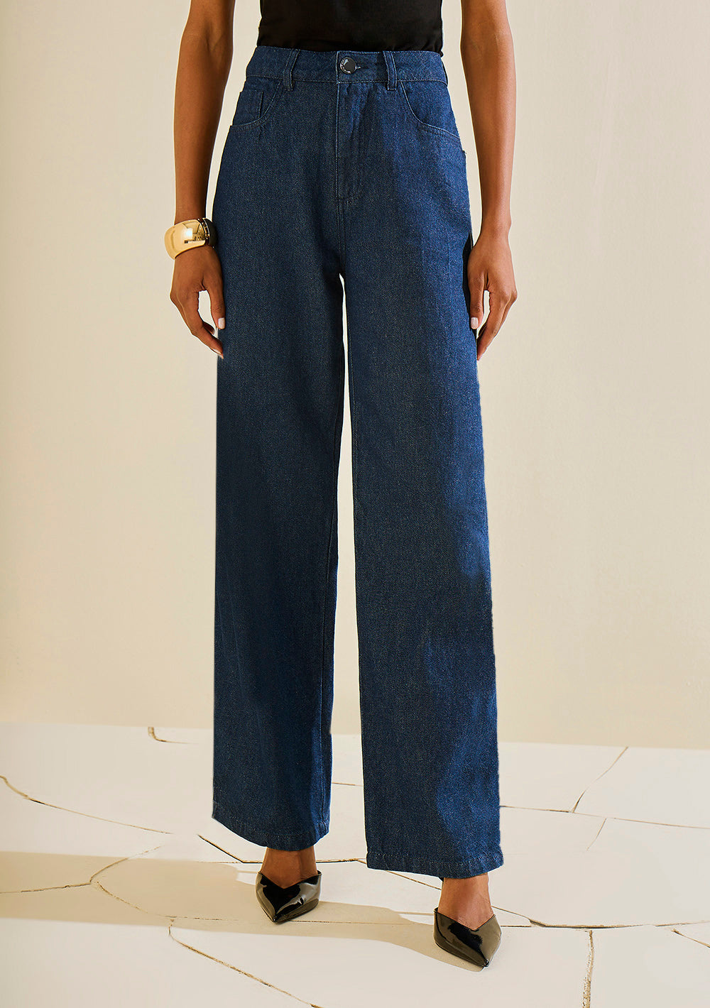 Pantalón Wide Leg Tiro Alto