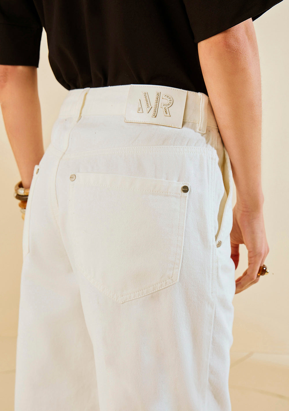 Jeans Wide Leg Tiro Medio