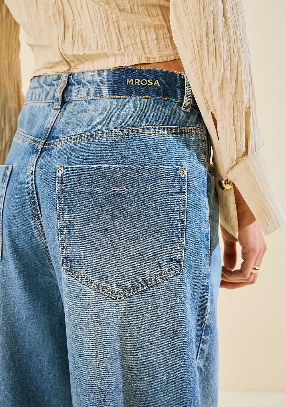 Jeans Palazzo Tiro Alto