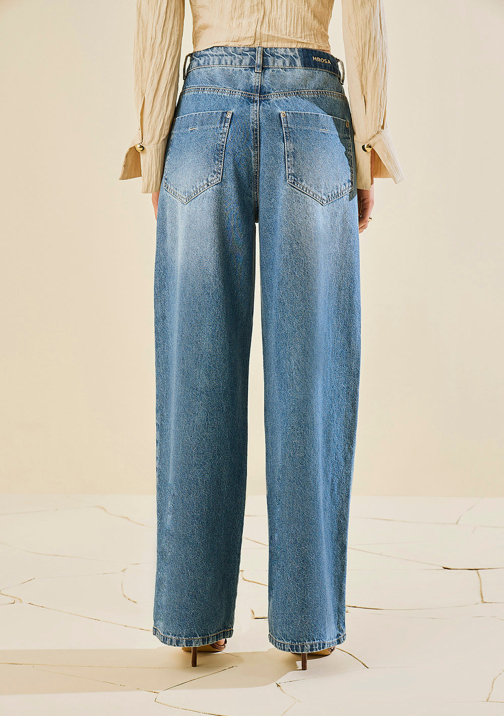 Jeans Palazzo Tiro Alto