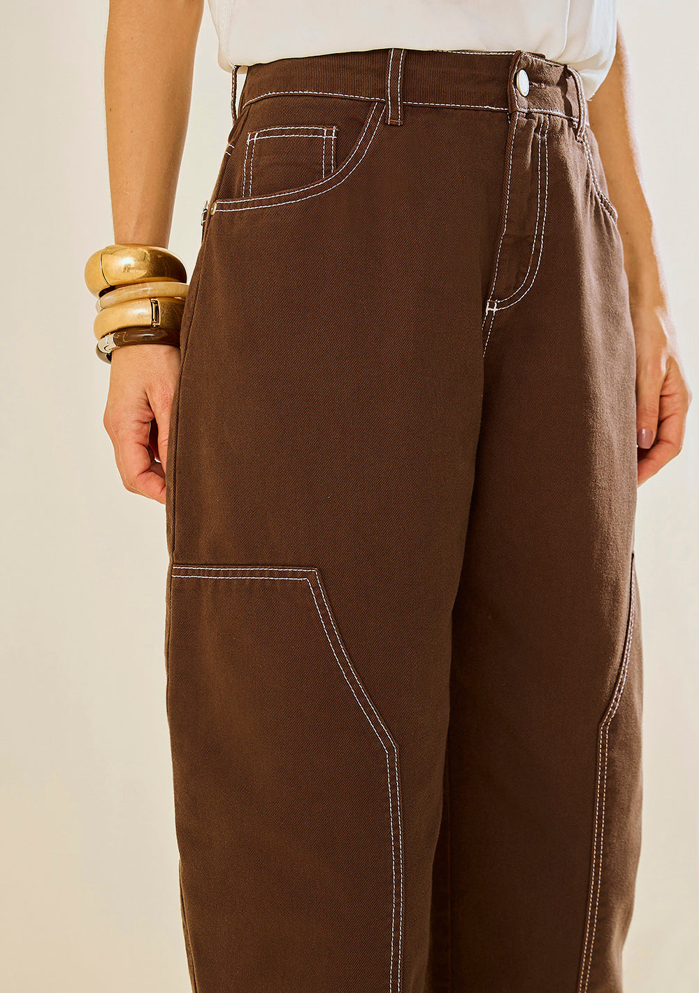 Pantalón Carrot Tiro Alto