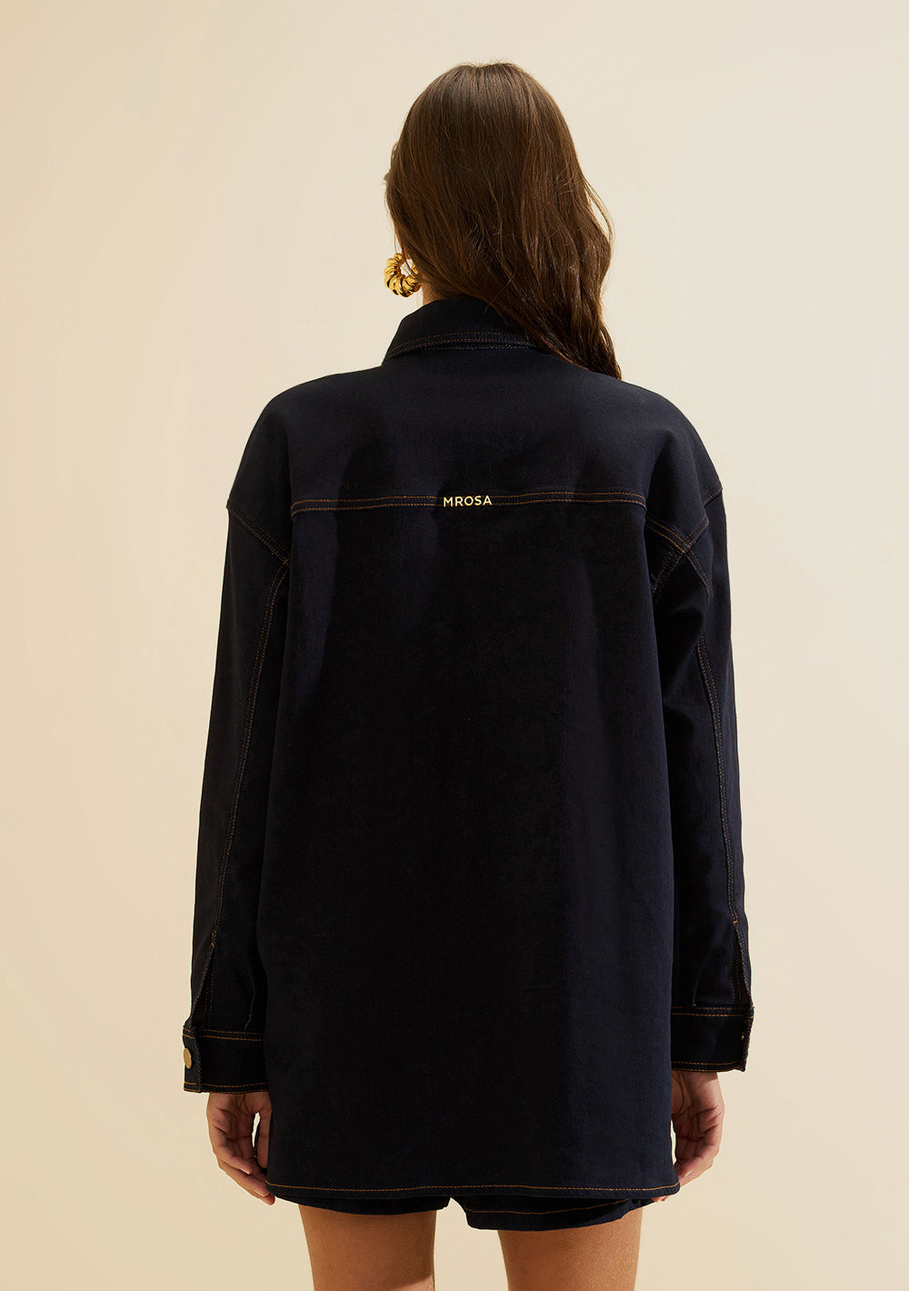 Camisa Suelta Polo Mangas Largas
