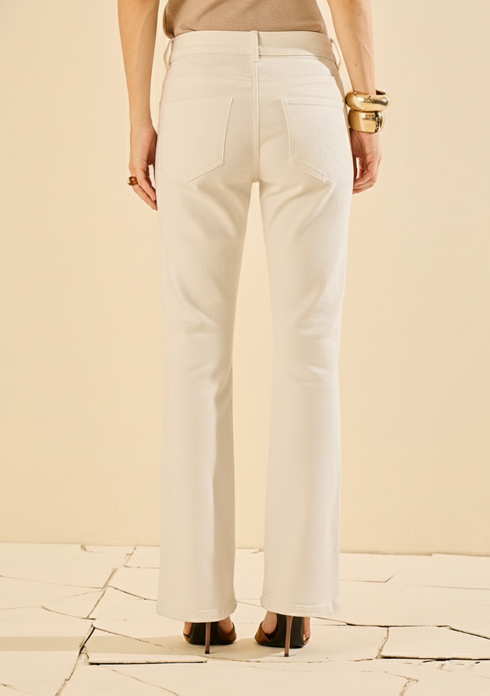 Pantalón Bootcut Tiro Alto