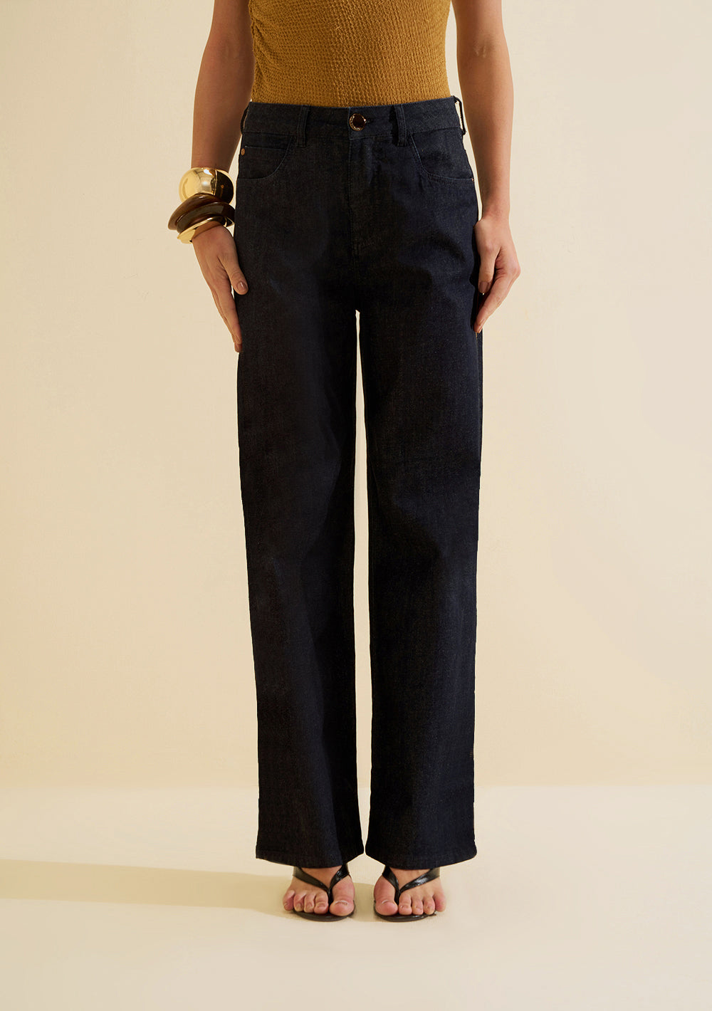 Pantalón Wide Leg Tiro Alto