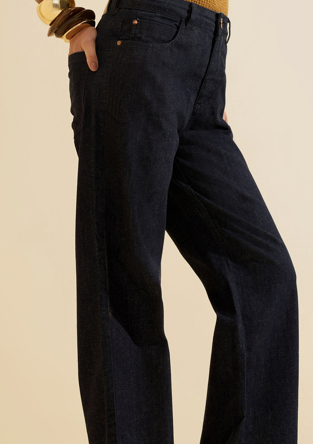 Pantalón Wide Leg Tiro Alto