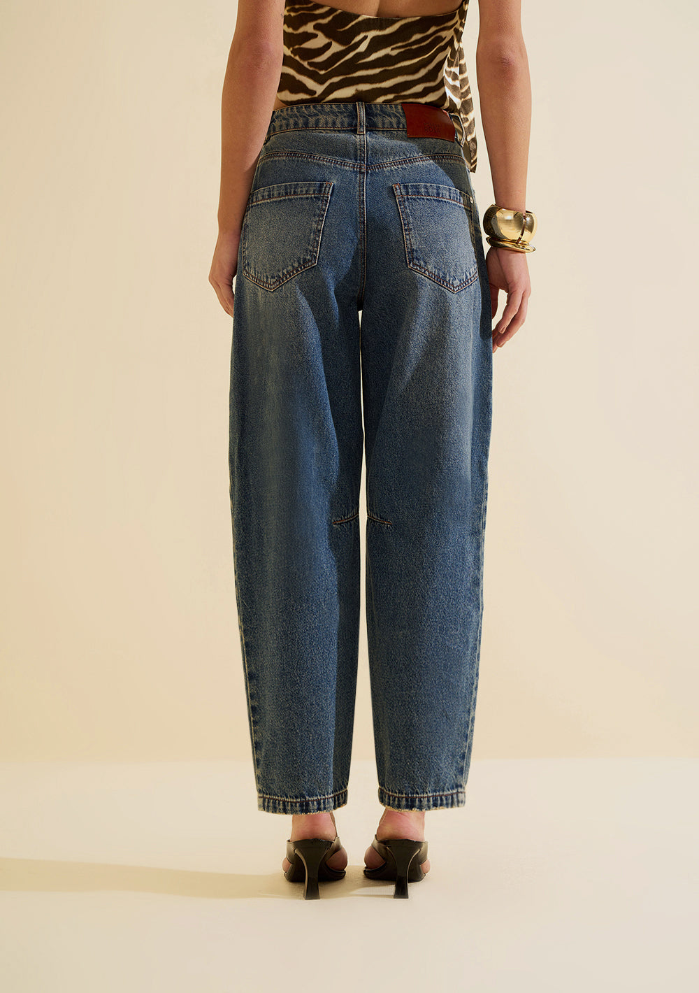 Pantalón Jeans Cigarette Tiro Alto