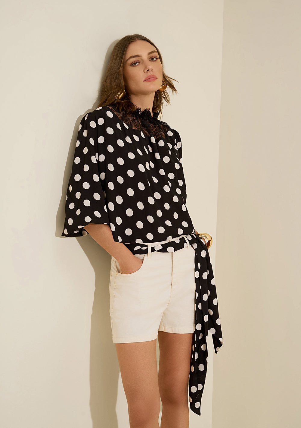 Short Jeans Recto Tiro Alto