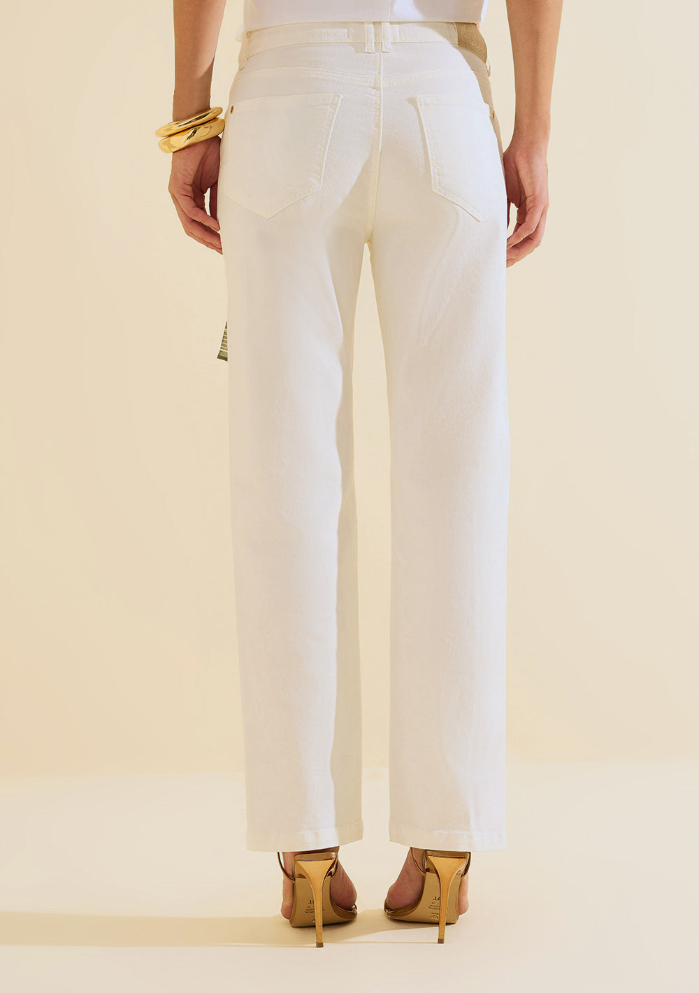 Pantalón Jeans Recto Tiro Alto