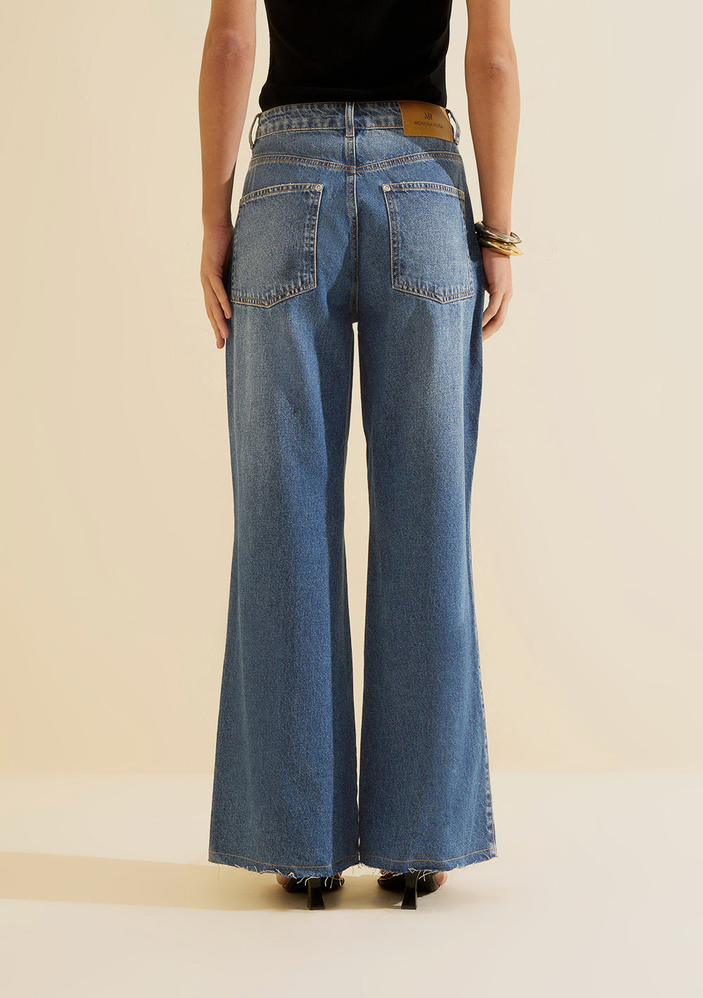 Pantalón Jeans Wide Leg Tiro Alto