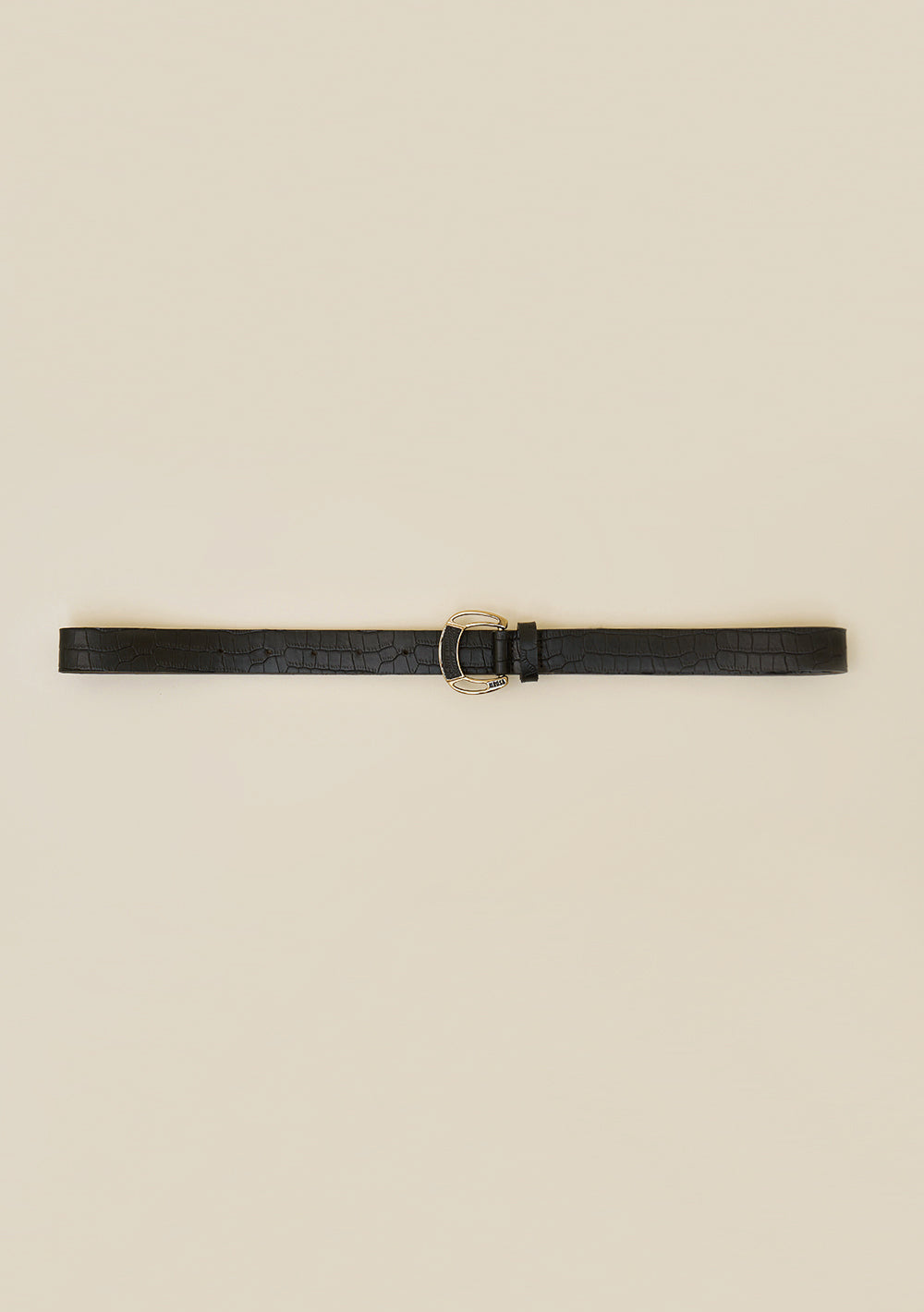 Cinto Para Cintura y Cadera Skinny Hebilla Texturizada