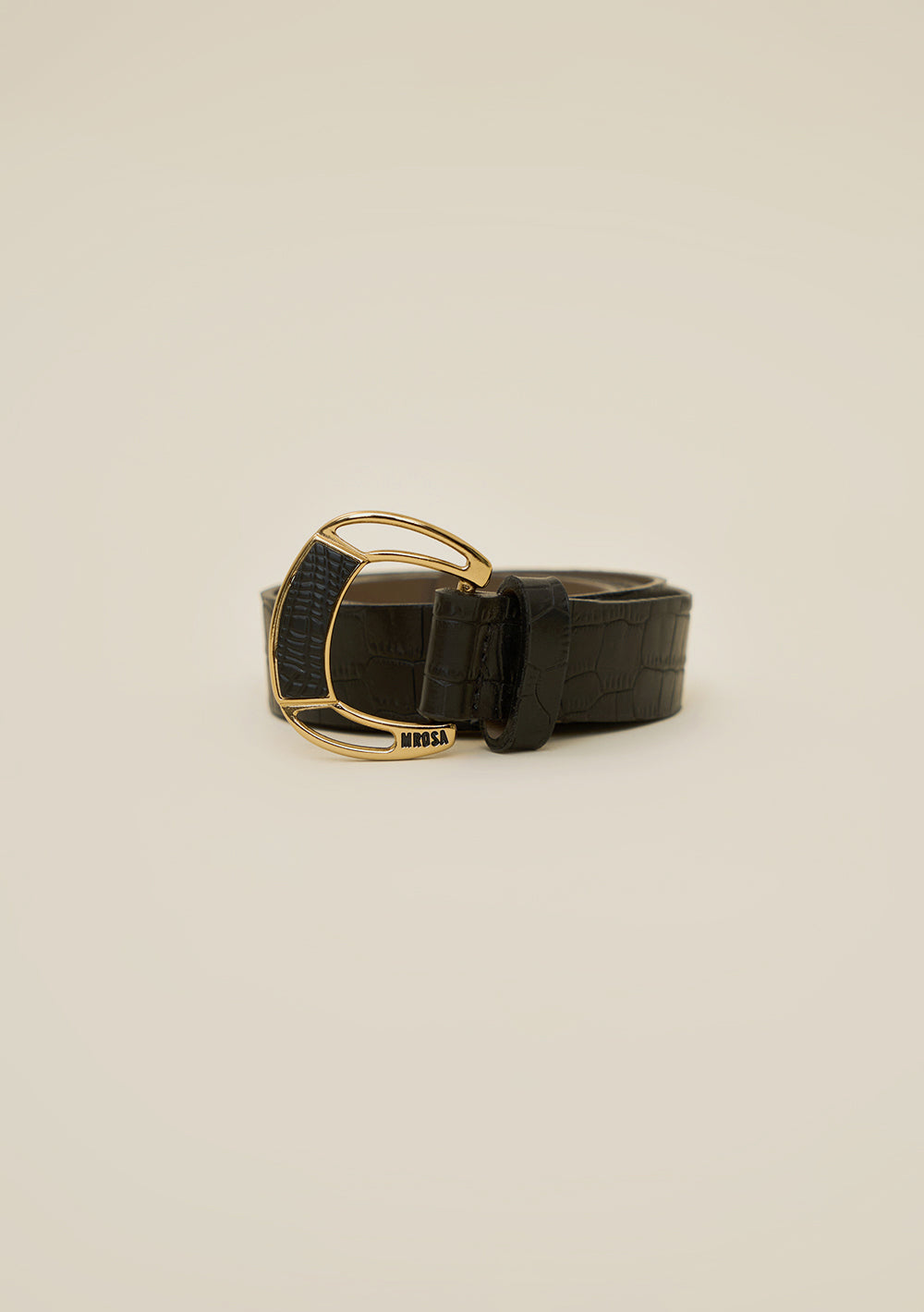 Cinto Para Cintura y Cadera Skinny Hebilla Texturizada