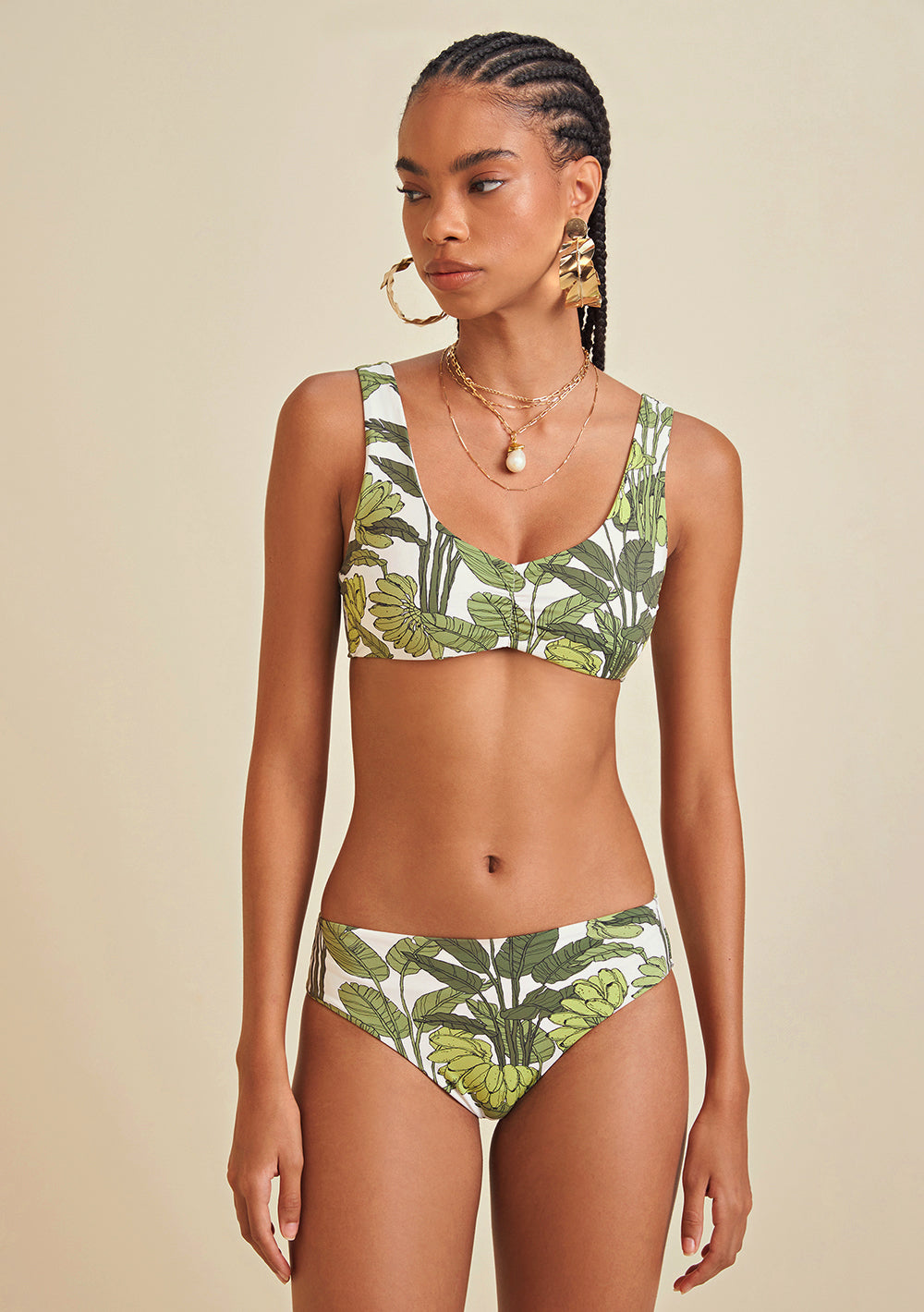 Bikini Copa Media Con Fruncido