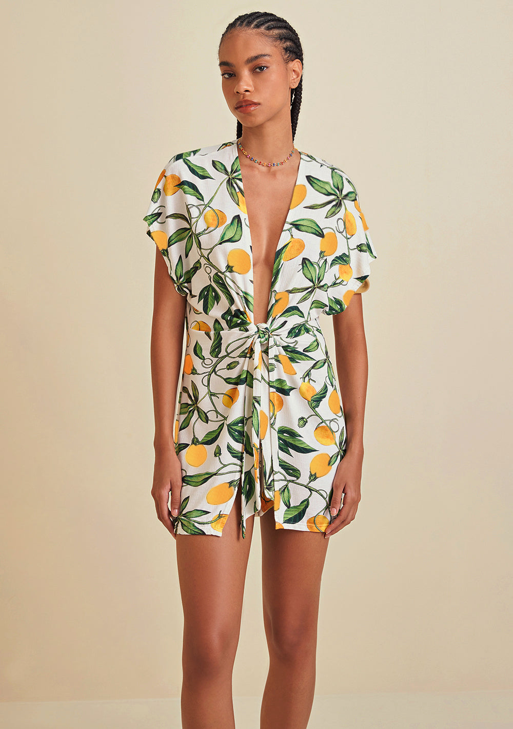 Kimono Corto Con Amarre