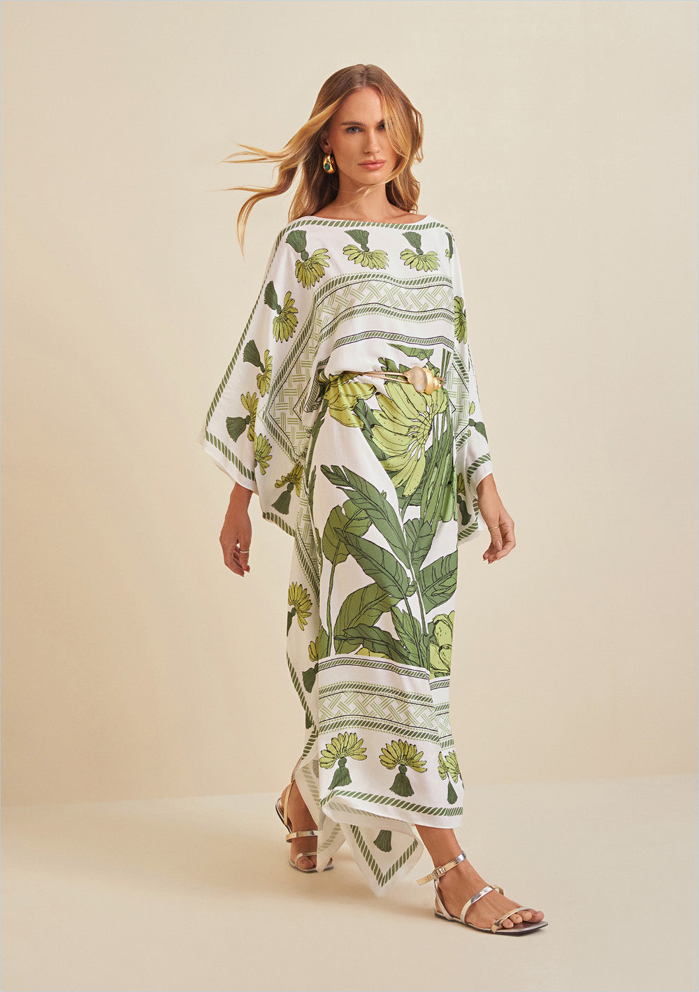 Kaftan Largo Con Faja