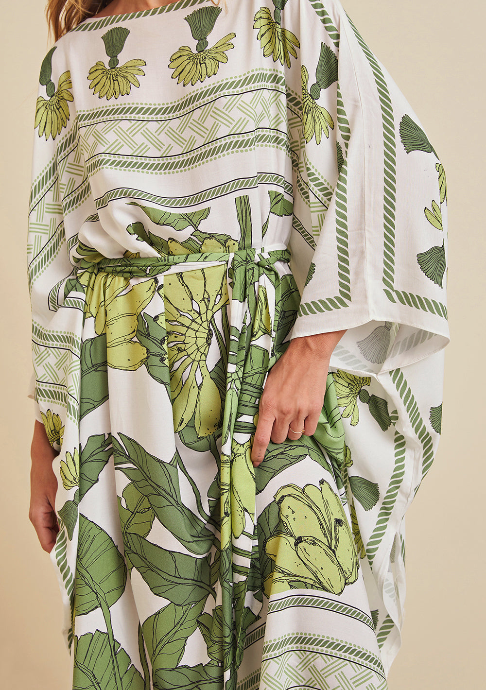 Kaftan Largo Con Faja