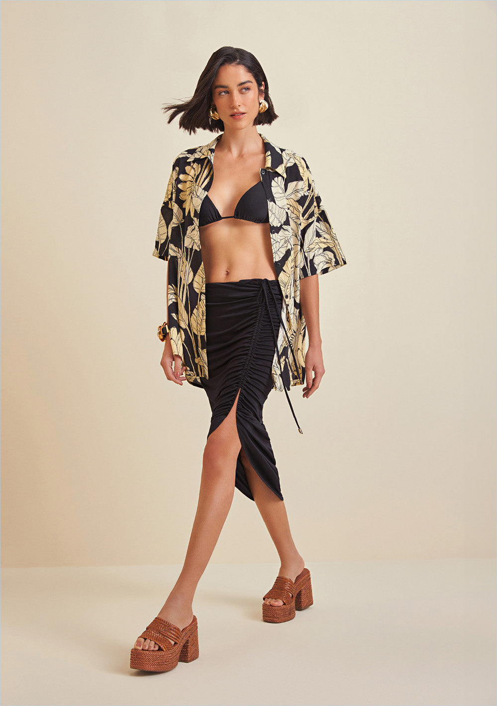 Camisa Mangas Cortas Estampada